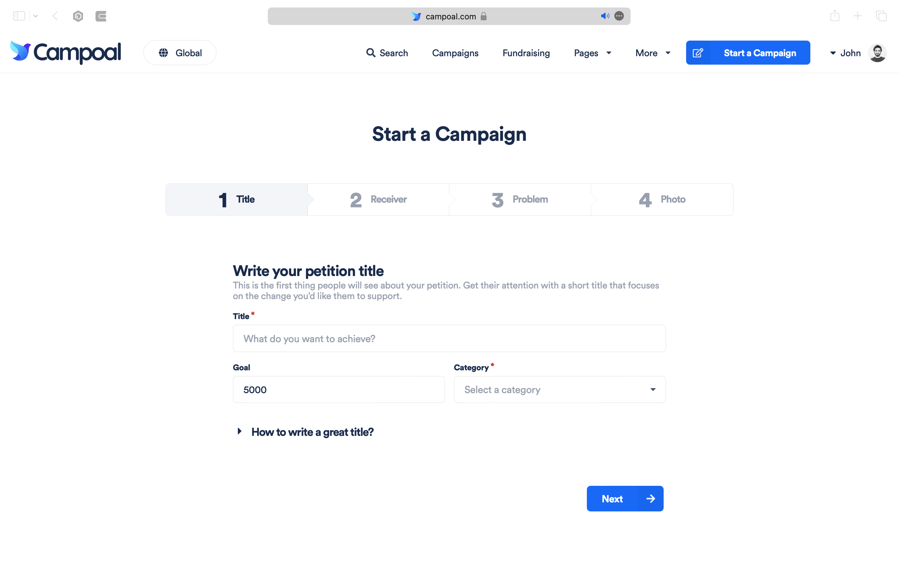 How to make an online petition?