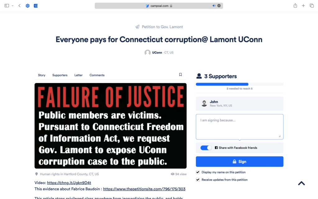 How do I do an online petition signature?